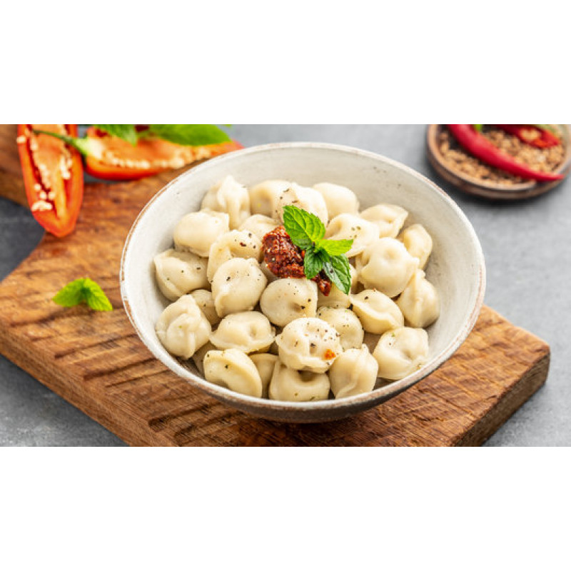 Пельмени с бараниной и мятой