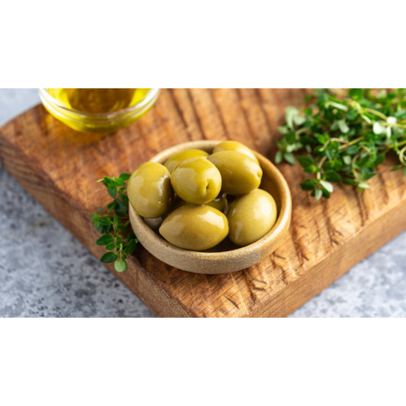 Оливки зелёные с косточкой