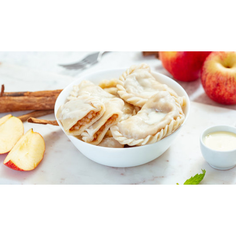 Вареники с яблоком и корицей, ВЕС